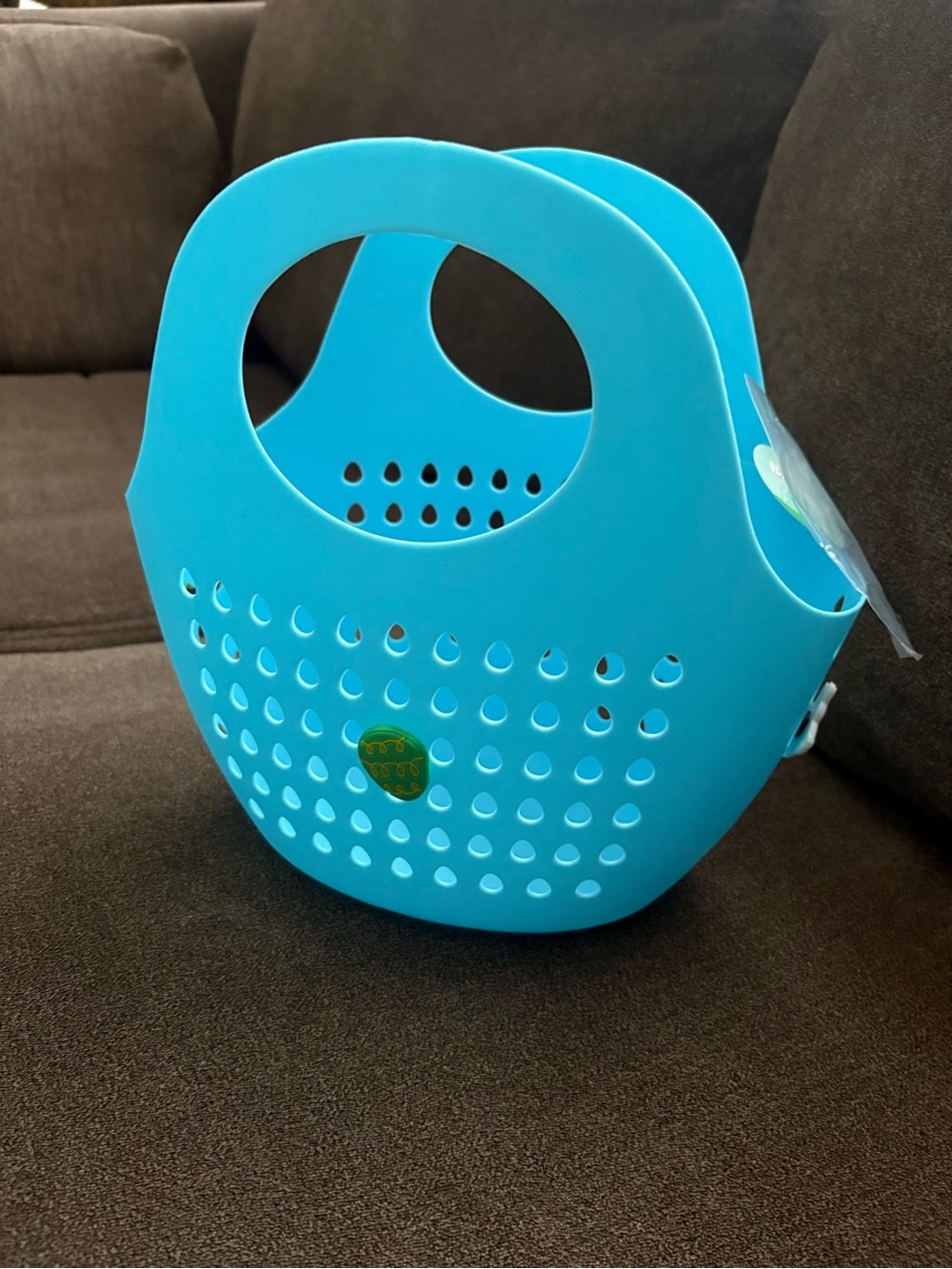 Blue Basket W/ Charms New Easter Halloween storage